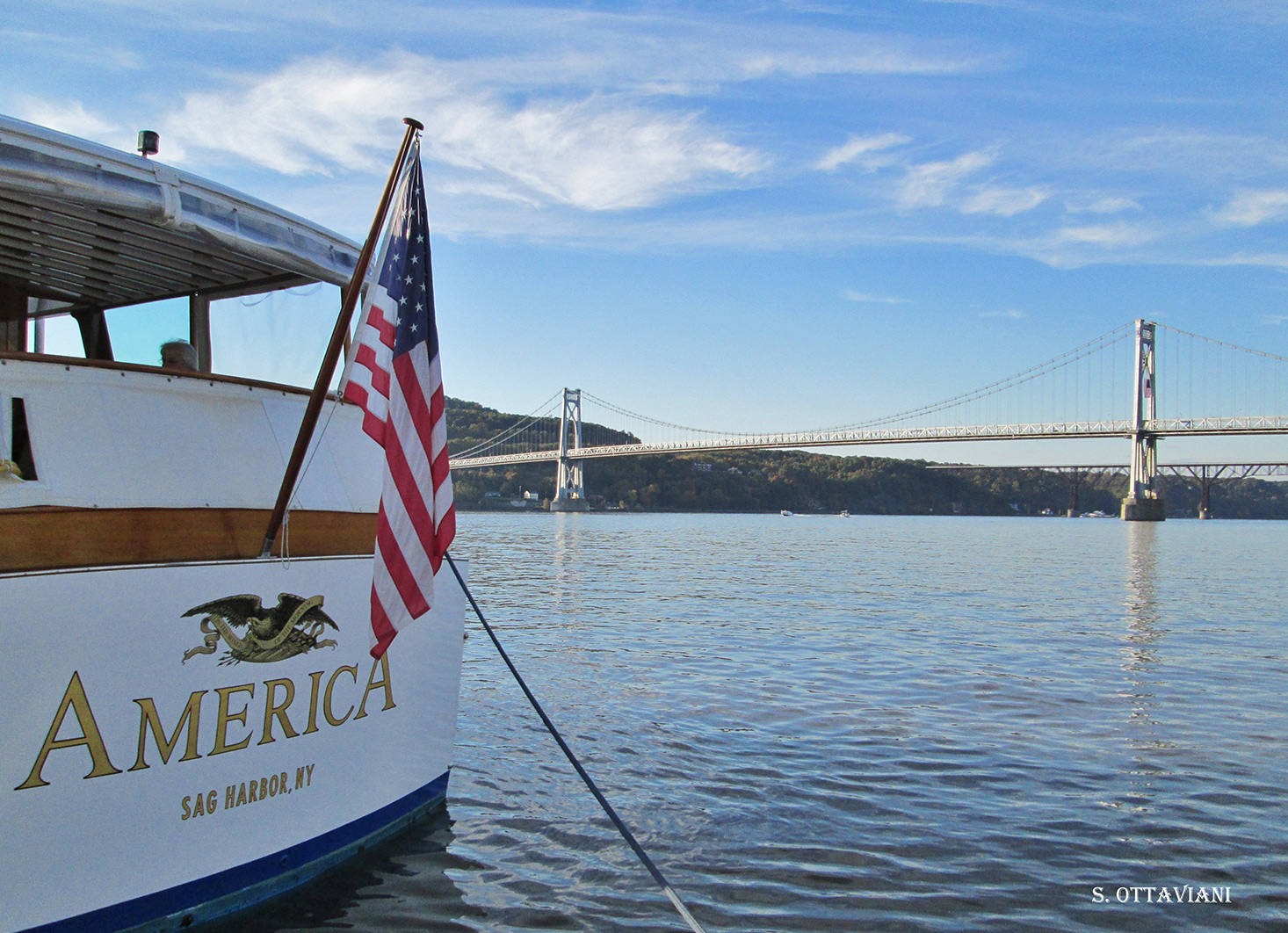 The Mid-Hudson Bridge from Shadows Marina